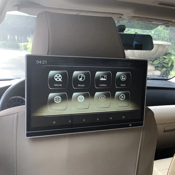 2023 НОВЫЙ Автомобильный бренд С логотипом в стиле пользовательского интерфейса Android 12.0 Подголовник с ТВ-монитором для развлекательной системы заднего сиденья Cadillac