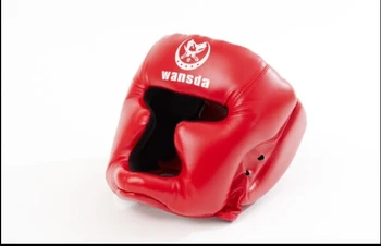 Бесплатная доставка КРАСНЫЙ/ЧЕРНЫЙ защитный шлем для бокса закрытого типа/Шлем для спарринга/ММА/Муай тай для кикбоксинга/Защита головы