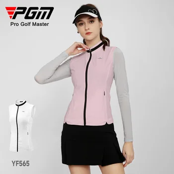Летний женский жилет для гольфа PGM, уменьшающий талию и приталяющий внешний вид, легкая и тонкая майка для ухода за кожей YF565
