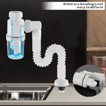 Канализационная сливная труба Для раковины, умывальника, Сливная труба для домашней кухни, ванной комнаты