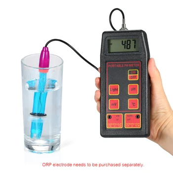 Портативный измеритель pH/ORP/TEMP, детектор воды, Многопараметрический цифровой ЖК-трехметровый монитор качества воды, тестер температуры pH