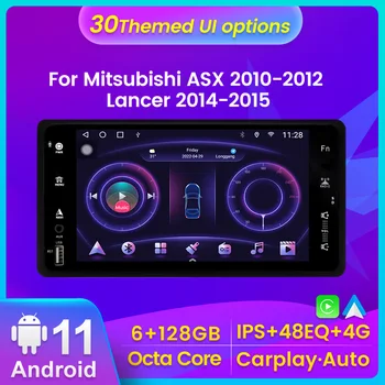 Carplay Auto Android Автомагнитола для Mitsubishi ASX Lancer Outlander Pajero Triton Мультимедийное Авторадио 4G Lte DSP FM Видеоплеер
