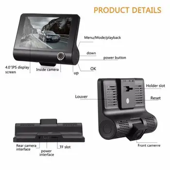 Автомобильная видеокамера для видеорегистратора для автомобиля /безопасность вождения, обнаружение движения