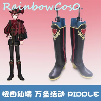 Обувь для косплея Twisted-Wonderland Riddle; ботинки из аниме на Хэллоуин и Рождество RainbowCos0 W2981