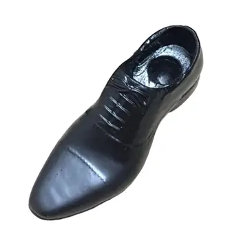 Мужская Солдатская Обувь 1:6, Однотонная Внутренняя Обувь, Обувь на шнуровке, Модная Классическая Официальная Обувь для 12 