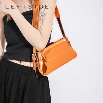 Маленькая Боковая сумка из искусственной кожи подмышки, наплечная сумка 2023, бренд класса Люкс, Дизайнерская Серебряная Женская сумка для вечеринок, женские сумки, сумка для подмышек