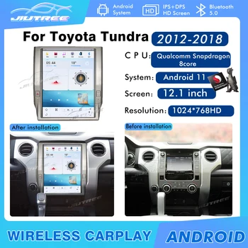 Carplay HD Tesla Экран Android Автомобильный GPS Мультимедийный плеер для Toyota Tundra 2014 2015 2016 2017 2018 2019 Радио Стерео головное устройство