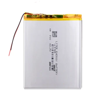3,7 В 4000 мАч 4080120 Полимерно-Литиевая LiPo Аккумуляторная Батарея для GPS PSP DVD