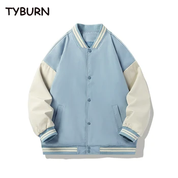 Бейсбольная куртка TYBURN Весна осень в академическом стиле, новая мужская повседневная уличная куртка, бейсбольная куртка
