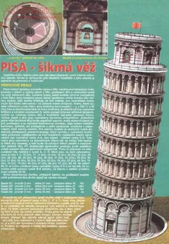 Здание Пизанской падающей башни, 3D бумажная модель, руководство по изготовлению своими руками