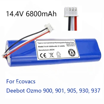 Pack De Batterie Originale Pour Aspirateur Robot Ecovacs Deebot Ozmo 14.4, 6800, 900, 901, 905, 930, 937, Nouveau