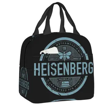 Изготовленная на заказ классическая сумка для ланча Breaking Bad Heisenberg, женская теплая сумка-холодильник, изолированные ланч-боксы для офиса для взрослых