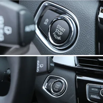 Брелок для ключей с функцией Запуска двигателя автомобиля, Декоративная Отделка, Автомобильная Деталь Для BMW X1 F48 BMW X2 F47 Для BMW 1 2 3 4 Серии F30 2013-2017