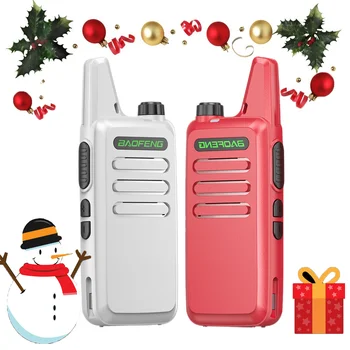 Рождественская Мини-Рация Baofeng BF-T20 с USB Зарядкой UHF 400-470 МГц Для BF-C50, BF-888S, Двухстороннее Радио, подарки для детей