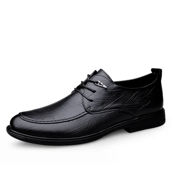 Мужская официальная обувь, мужские оксфорды из натуральной кожи, Итальянская Роскошная Дизайнерская обувь, Дышащая Деловая Повседневная обувь, Горячая распродажа