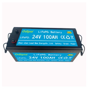 Индивидуальная батарея Lifepo4 24V 100Ah, литий-железо-фосфатная батарея для домашнего хранения солнечной энергии