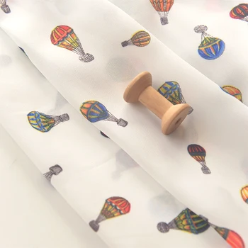 Бежевый цвет воздушный шар шифоновые бусы ткань летнее платье рубашка блузка занавеска ткань для украшения дома
