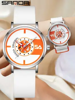 SANDA, новые модные мужские кварцевые часы, простой повседневный стиль, мужские бейсбольные спортивные водонепроницаемые наручные часы для мужчин, женщин, мальчиков