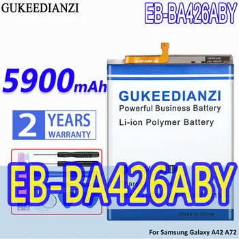 GUKEEDIANZI EB-BA426ABY Аккумулятор емкостью 5900 мАч для Samsung Galaxy A42 A72, Подлинная Замена Аккумулятора Телефона с Бесплатными Инструментами