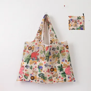 Складная сумка большой мешок еды многоразовые эко сумки для продуктов пляжные игрушки сумка для хранения женская наличии сумки Tote плеча мешок