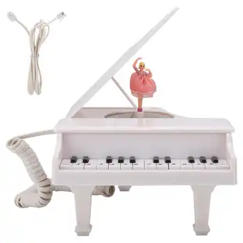 WX-1186 Многофункциональный белый телефон в форме пианино, настольный телефон, набор для украшения дома, телефон