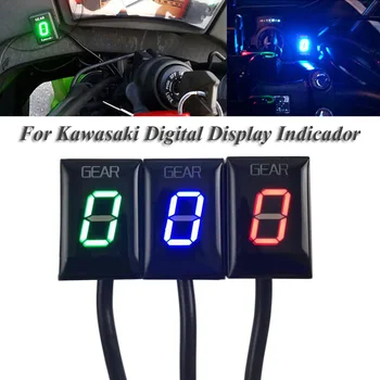 Универсальный Цифровой Индикатор Мотоцикла Led Mount 1-6 Speed Gear Display для Kawasaki ER6N Ninja250 300 400 Z1000 Z800 ZX10R ZX6R