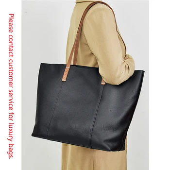 Женская сумка, роскошная дизайнерская брендовая сумка-тоут, женская большая вместительная сумка из мягкой воловьей кожи, модная кожаная верхняя часть на одно плечо