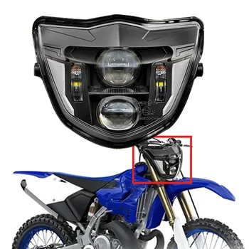 Фара для мотокросса H4 12V для Yamaha WRF250/400/426/450 Обтекатель фары дальнего ближнего света YZ TTR WR XT MX Enduro Dirt Bike