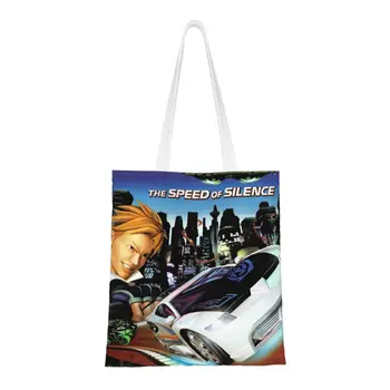 Многоразовый спортивный автомобиль Hot Wheels Acceleracers, сумка для покупок, холщовая сумка через плечо, переносная мультяшная машина, сумки для покупок