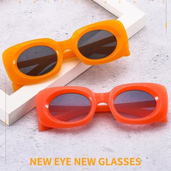 Новые солнцезащитные очки в стиле ретро для женщин и мужчин, модные персонализированные цветные очки с солнцезащитным кремом UV400