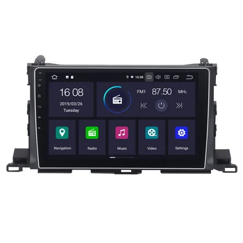 RoverOne Для Toyota Highlander Kluger 2015 + Android 9,0 Авторадио Автомобильный Мультимедийный Плеер Радио GPS Навигация Головное Устройство БЕЗ DVD