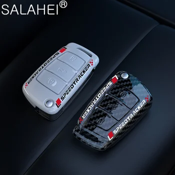 ABS Carbon Fiber Style Car Flip Key Case Cover Shell Бесключевой Чехол Для Audi A3 8L 8P A4 B6 B7 B8 A6 C5 C6 4F RS3 Q3 Q7 TT 8V S3 S4 S6