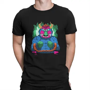 Мужская незаменимая футболка My Pet Monster Adventure Аниме Хлопчатобумажная одежда Винтажные футболки с коротким рукавом и круглым вырезом, графические футболки