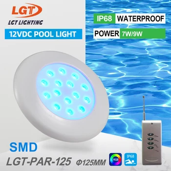 Светодиодный подводный светильник для бассейна постоянного тока 12 В 9 Вт ночник Водонепроницаемый наружный садовый прожектор RGB Color