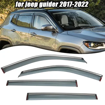 Защита от дождя на боковом стекле автомобиля, солнцезащитный козырек, Дефлектор окна, дождевик, вентиляционный козырек для Jeep Guider 2017-2022