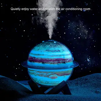 330 мл Полезный увлажнитель Planet Портативный Прочный Практичный светодиодный светильник Planet для увлажнения воздуха, декоративный очиститель