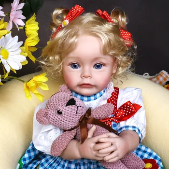 20-дюймовая силиконовая кукла Baby Reborn с 3D кожей, видимыми венами, Коллекционная художественная кукла 50 см, Куклы ручной работы Могут принимать душ в воде