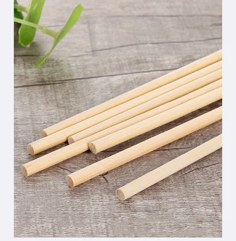 1050шт DIY бамбуковые Палочки деревянные шпажки 500*5 мм с плоскими концами Одноразовые Бамбуковые шпажки Для сахарной ваты с круглыми концами деревянные палочки