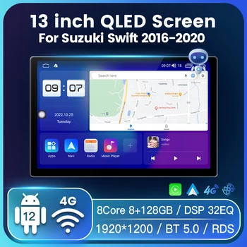 Android 12 8-ядерная Автомобильная Интеллектуальная Система Для Suzuki Swift 2016-2020 2Din Автомобильный Мультимедийный Carplay Автоматическое Голосовое Управление BT5.1 4G WiFi