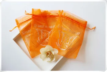 Изготовленная на заказ высококачественная сумка из органзы с логотипом, подарочная сумка на шнурке