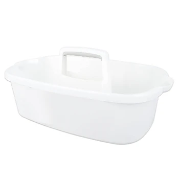Пластиковая корзина для хранения Портативная корзина-органайзер для душа Caddy Tote с ручкой для ванной комнаты, спальни, кухни