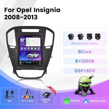 Беспроводной Carplay Для Opel Insignia 2010-2013 Для Tesla 2Din Android 12 8 + 128 Г 4G Lte WIFI BT DSP Автомобильный Радио Мультимедийный плеер