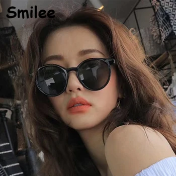 Винтажные Маленькие солнцезащитные очки для женщин, модные роскошные круглые солнцезащитные очки в корейском стиле, милые модные брендовые оттенки Glasse