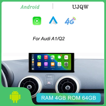 10,25 “Android 12 Система Автомобильный Мультимедийный Carplay 8 Ядер Для Audi A1 Q2 BT IPS Сенсорный Экран GPS Навигационный Монитор Головное Устройство