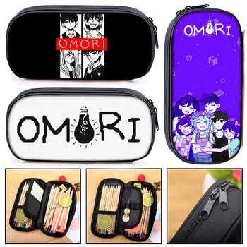 Игра Омори, аниме, забавная косметичка с принтом унисекс, Женские сумки-карандаши, повседневная коробка для карандашей для мальчиков и девочек, школьные принадлежности для детей, подарок
