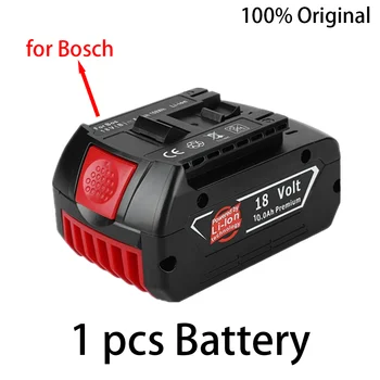 10ah литий-ионная аккумуляторная батарея 18V для электродрели Bosch BAT609 BAT609G BAT618 BAT618G BAT614 + 1 зарядка