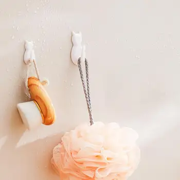 2 Шт. Прочные подвижные крючки для хранения в ванной, Влагостойкие крючки для хранения в ванной, прочные несущие предметы домашнего обихода