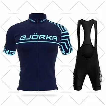 2022 BJORKA Велоспорт Джерси комплект MTB униформа Велосипед Спортивная Одежда быстросохнущая Велосипедная Одежда MTB Велосипедный Кюлот майо ropa Ciclismo